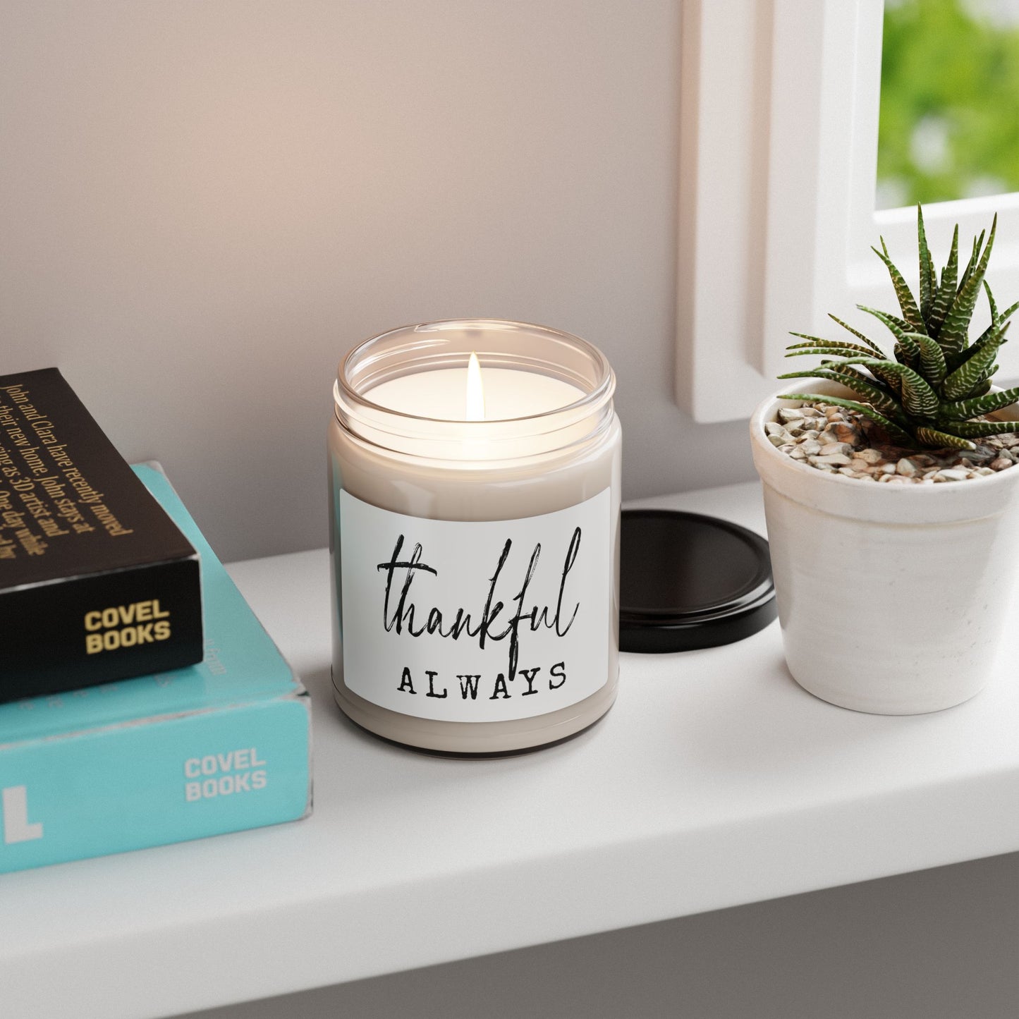 Thankful Always Scented Soy Candle, Cozy Home Decor, Self-Care Gift, Relaxation Candle, Gratitude Candle, Gift for Her