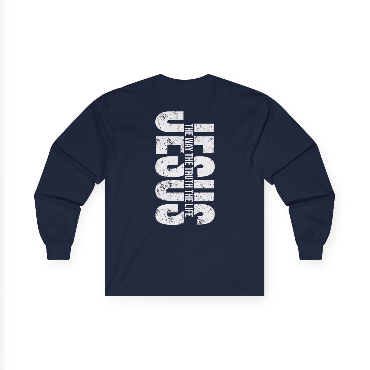 Christian Long Sleeve Tee, Faith-Based Shirt, Jesus Graphic Tee, Religious Apparel, Inspirational Gift, Unisex Cotton Top