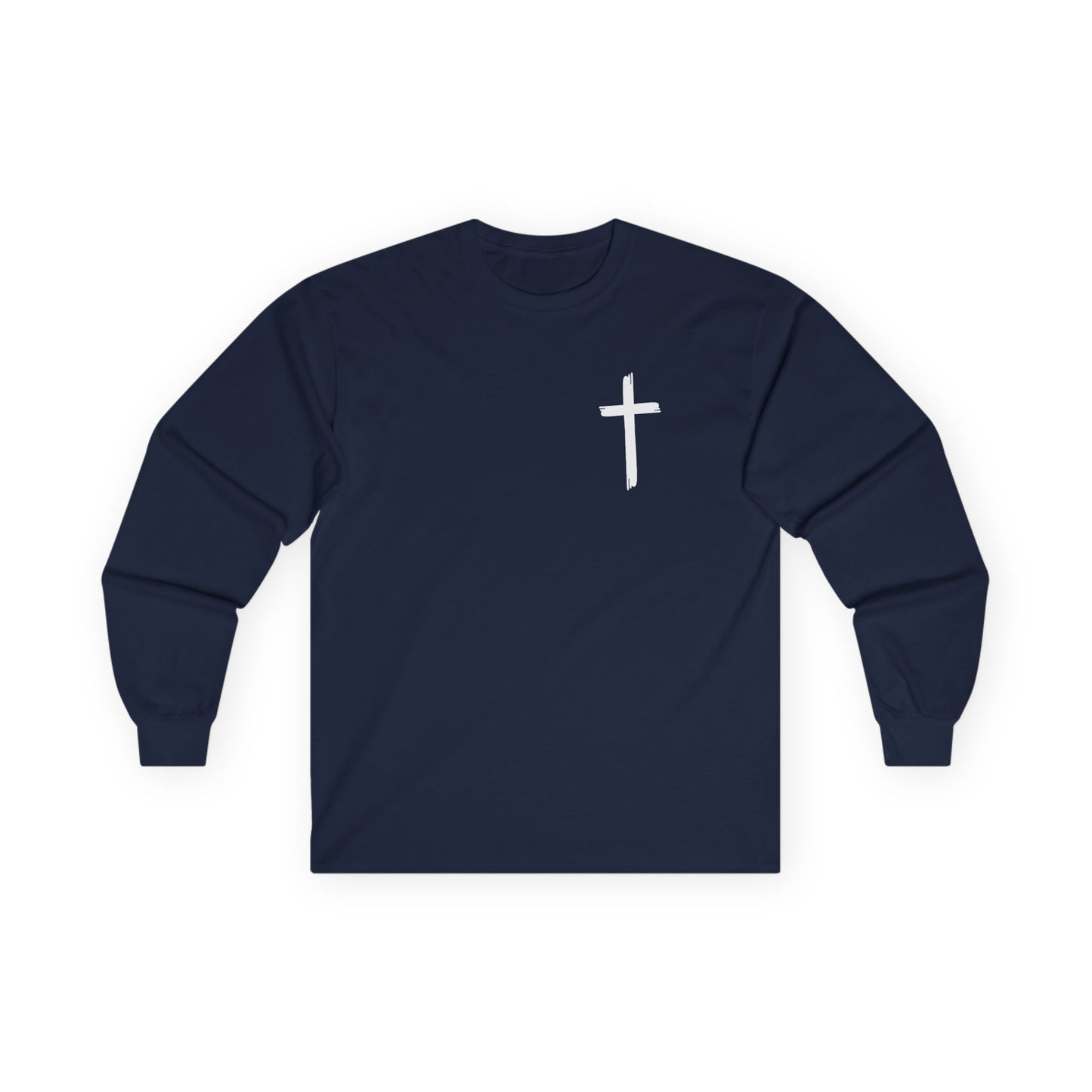 Christian Long Sleeve Tee, Faith-Based Shirt, Jesus Graphic Tee, Religious Apparel, Inspirational Gift, Unisex Cotton Top