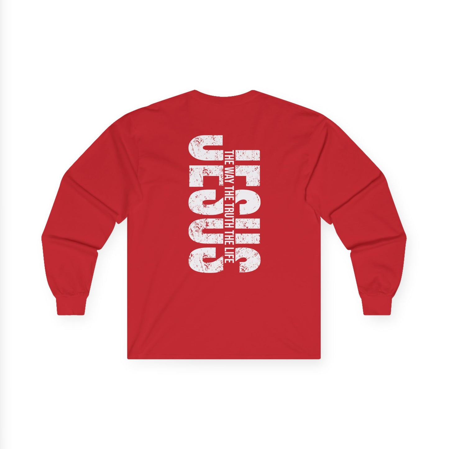 Christian Long Sleeve Tee, Faith-Based Shirt, Jesus Graphic Tee, Religious Apparel, Inspirational Gift, Unisex Cotton Top