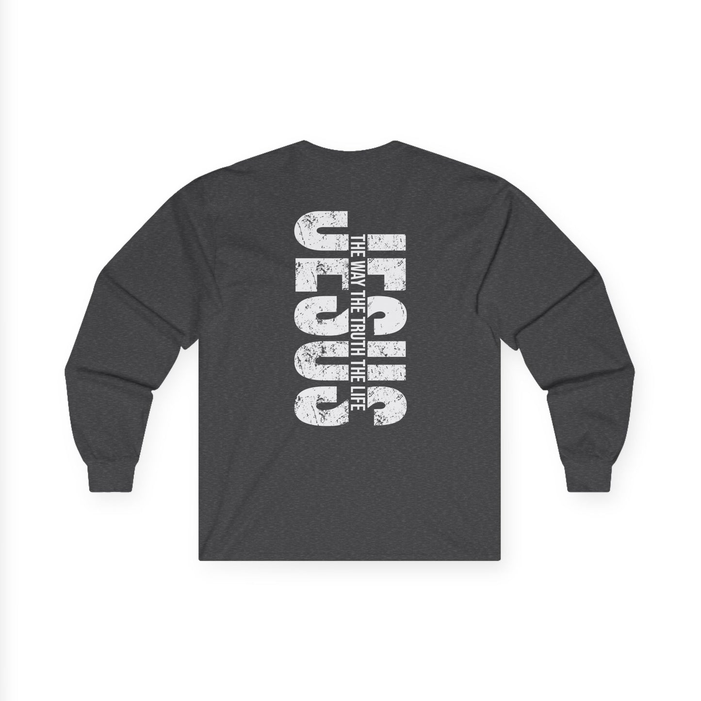 Christian Long Sleeve Tee, Faith-Based Shirt, Jesus Graphic Tee, Religious Apparel, Inspirational Gift, Unisex Cotton Top