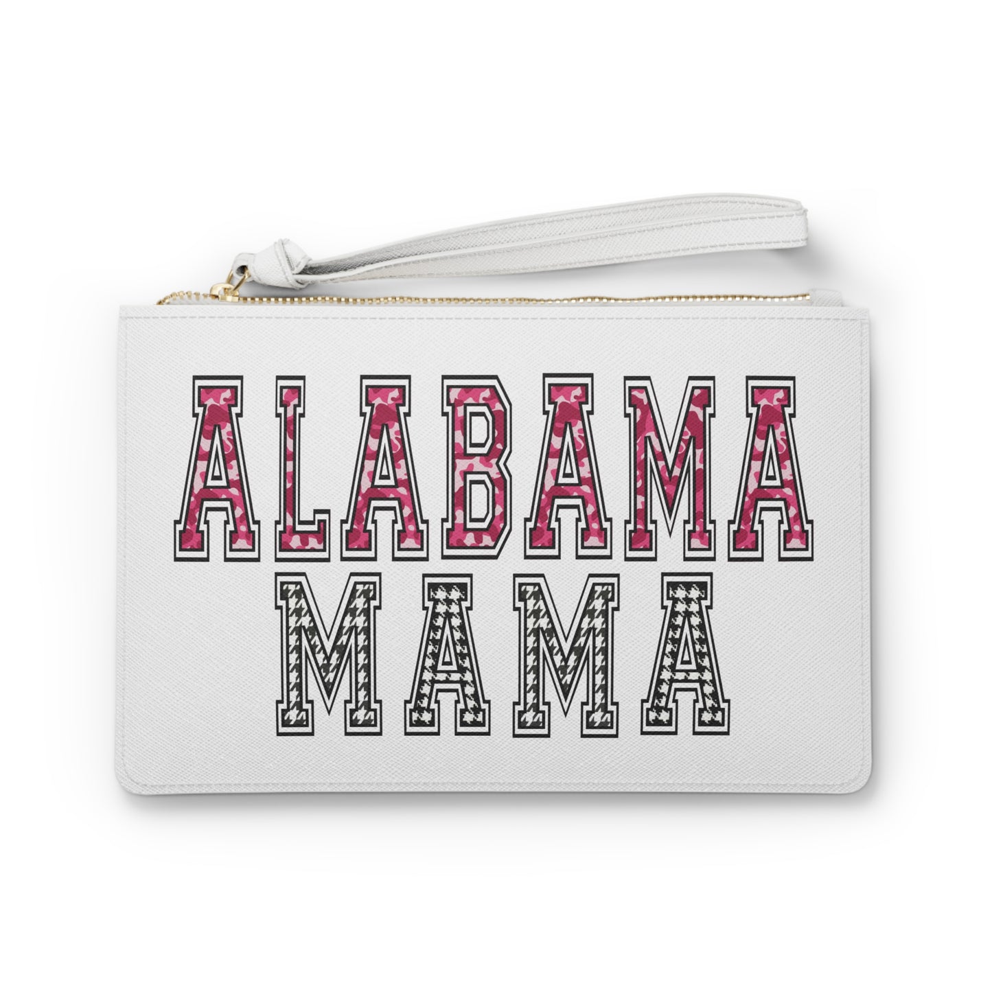 Alabama Mama Clutch Bag, Stylish Wristlet