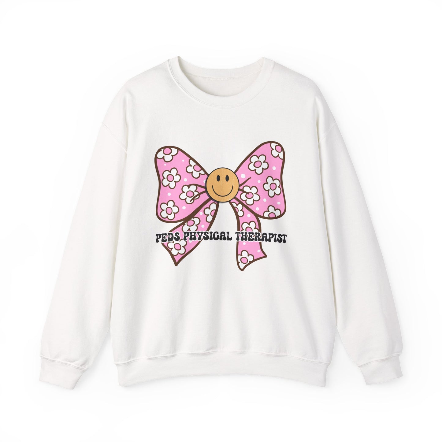 Happy Bow Pediatric Physical Therapist Sweatshirt