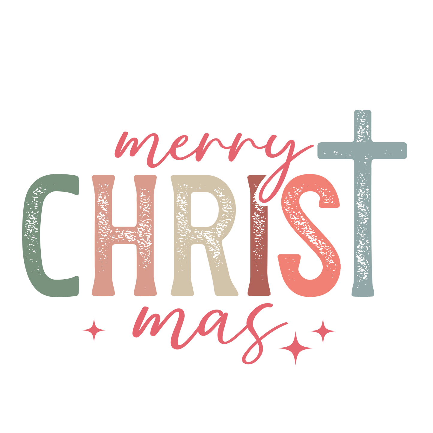 Merry Christmas Digital Transparent PNG Download Color, Black & White