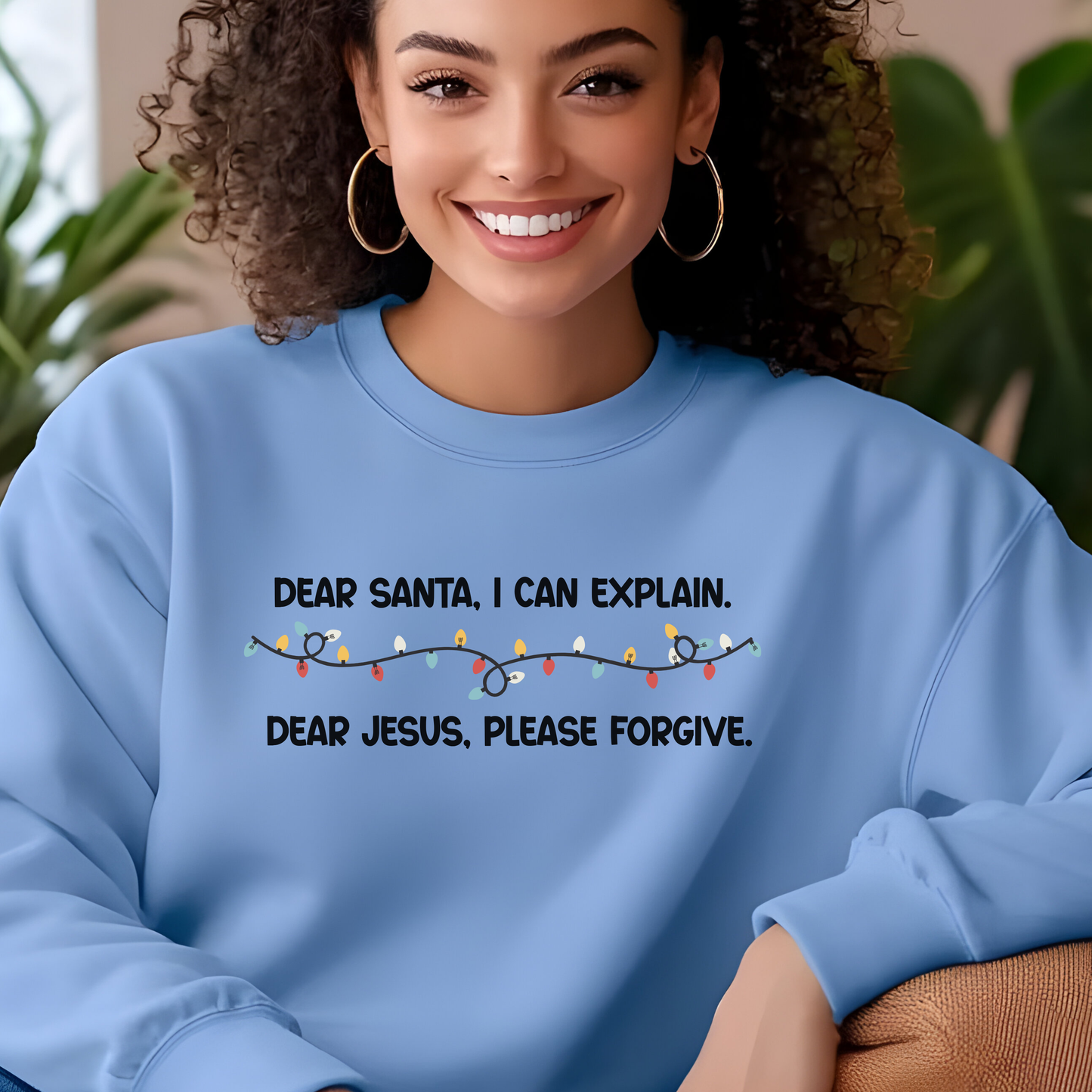 Funny Faith Christmas Shirt - Dear Santa Dear Jesus - Holiday Tee - Christian Christmas Humor Gift