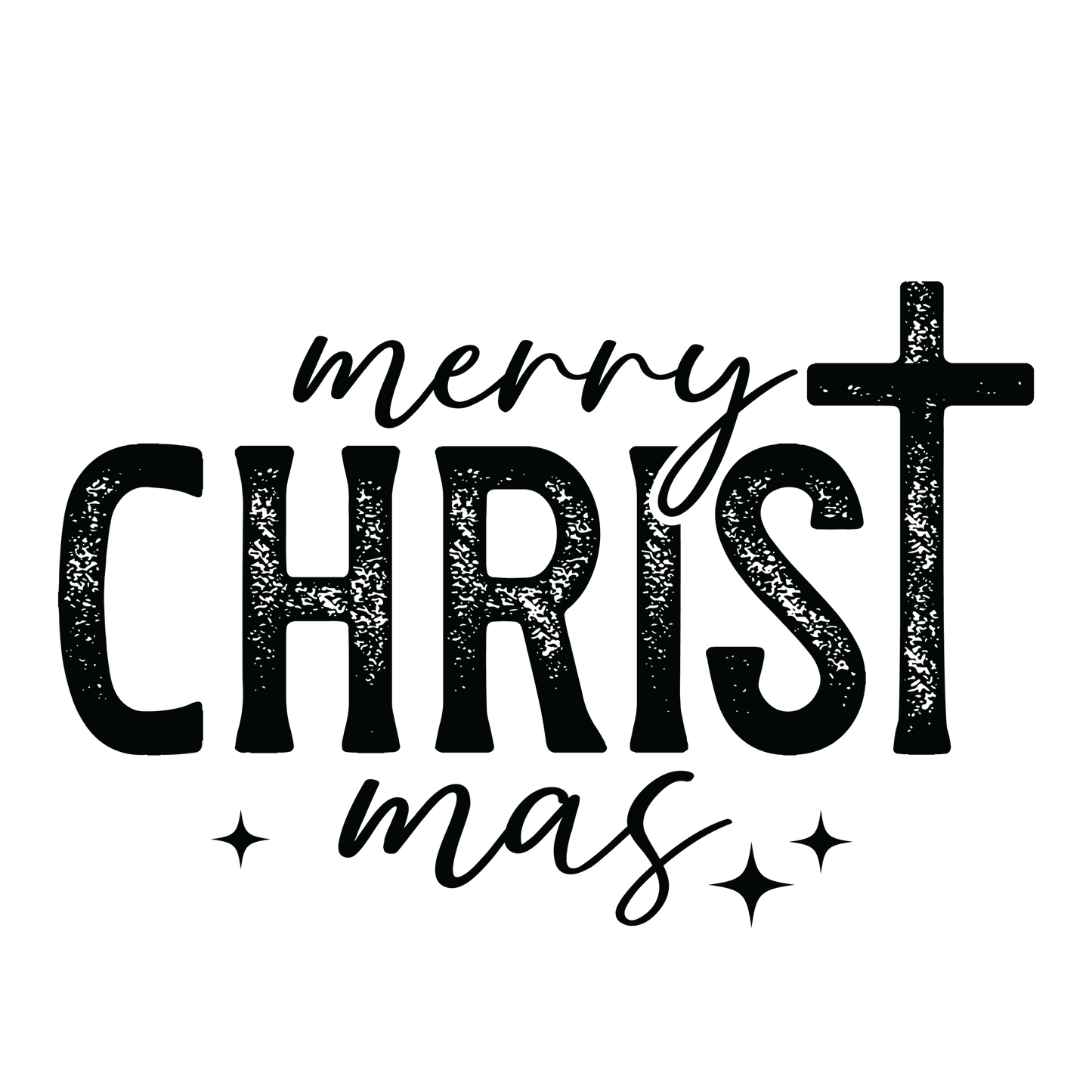 Merry Christmas Digital Transparent PNG Download Color, Black & White