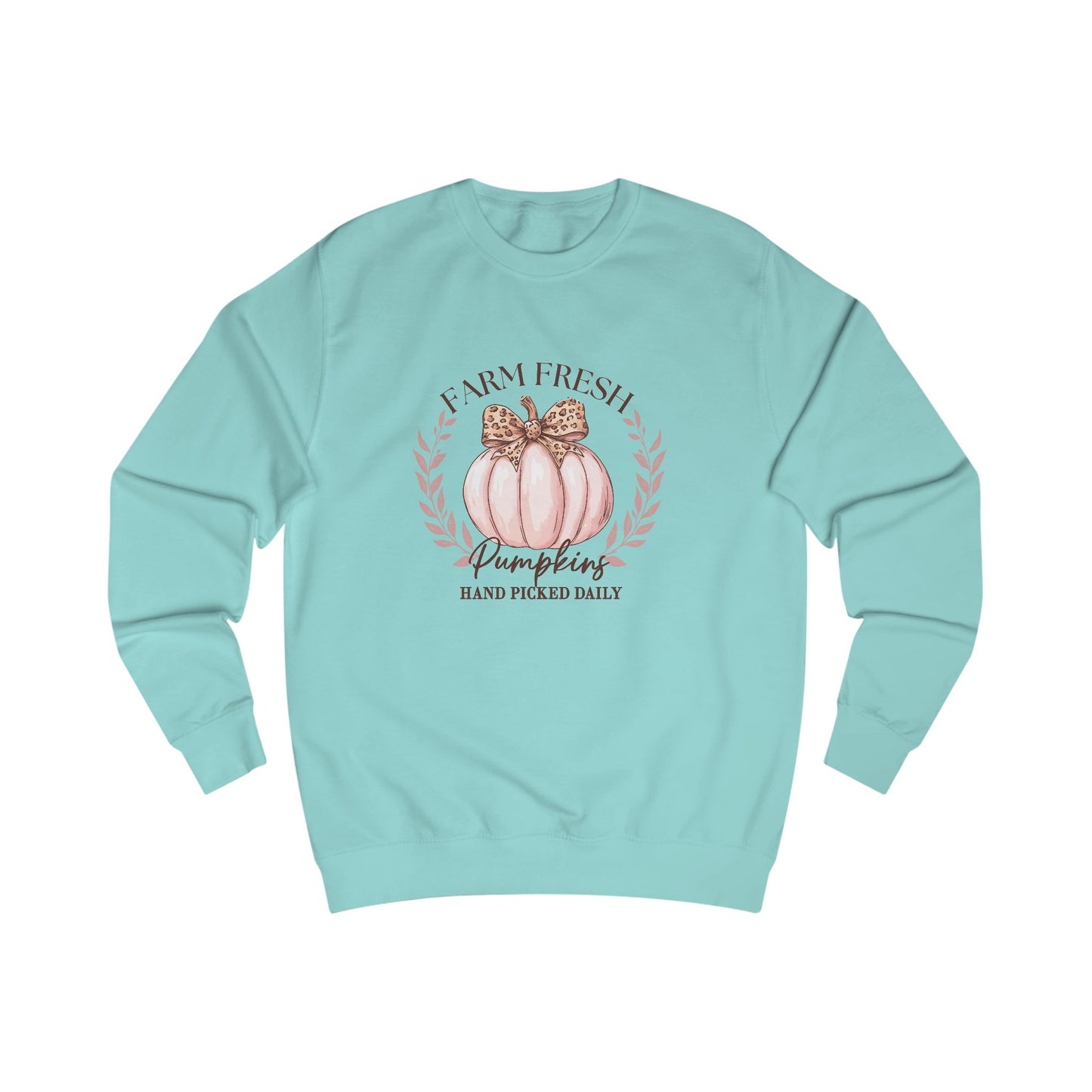 Farm Fresh Pumpkins Sweatshirt, Cozy Fall Layer, Perfect for Autumn, Harvest Party, Thanksgiving Gift, Seasonal Fashion