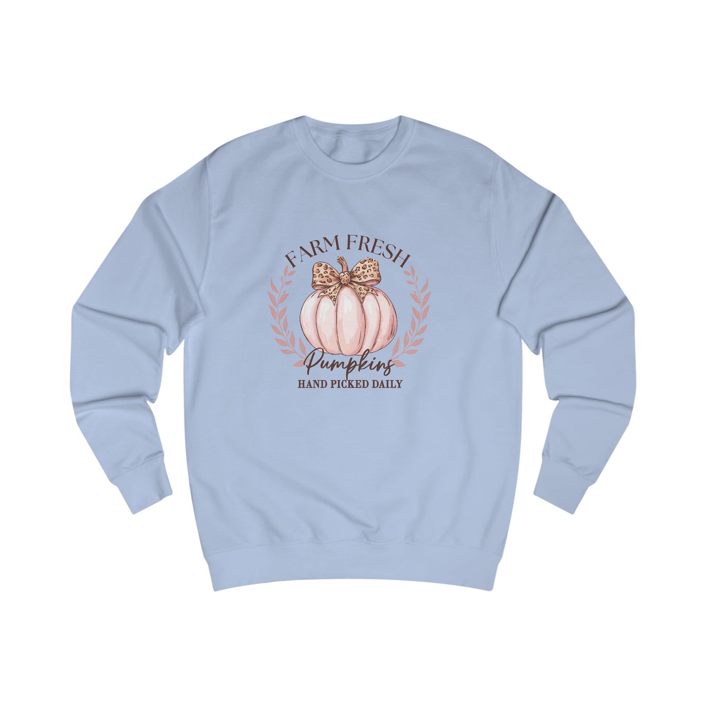 Farm Fresh Pumpkins Sweatshirt, Cozy Fall Layer, Perfect for Autumn, Harvest Party, Thanksgiving Gift, Seasonal Fashion