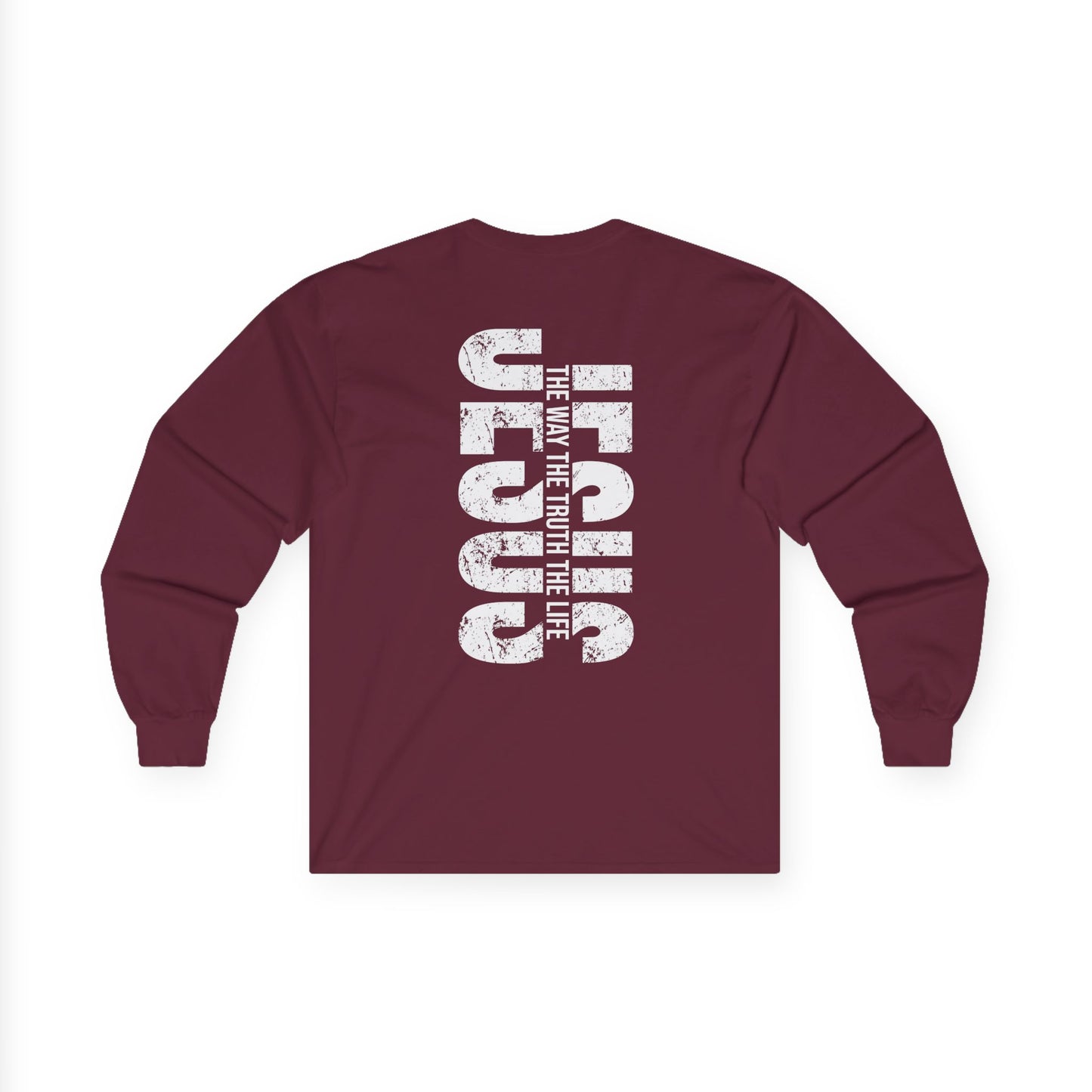 Christian Long Sleeve Tee, Faith-Based Shirt, Jesus Graphic Tee, Religious Apparel, Inspirational Gift, Unisex Cotton Top