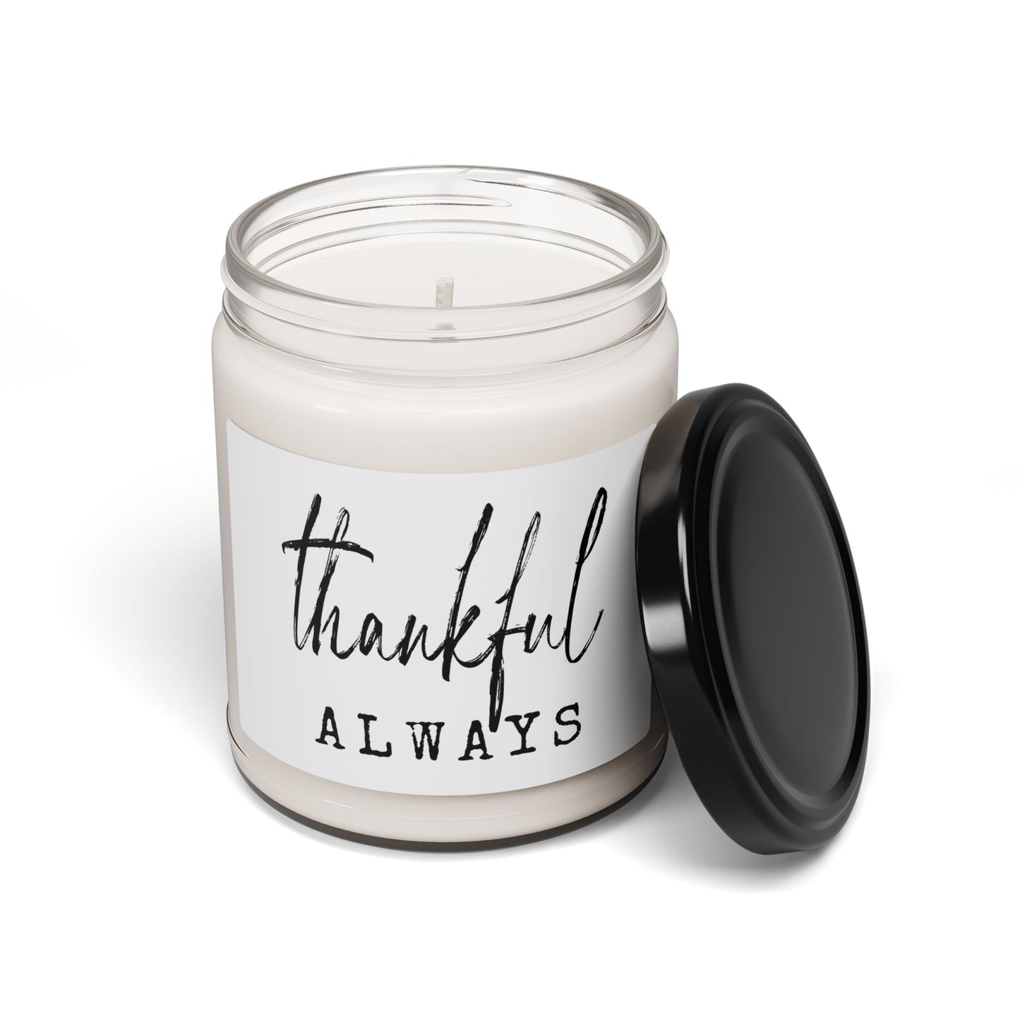 Thankful Always Scented Soy Candle, Cozy Home Decor, Self-Care Gift, Relaxation Candle, Gratitude Candle, Gift for Her