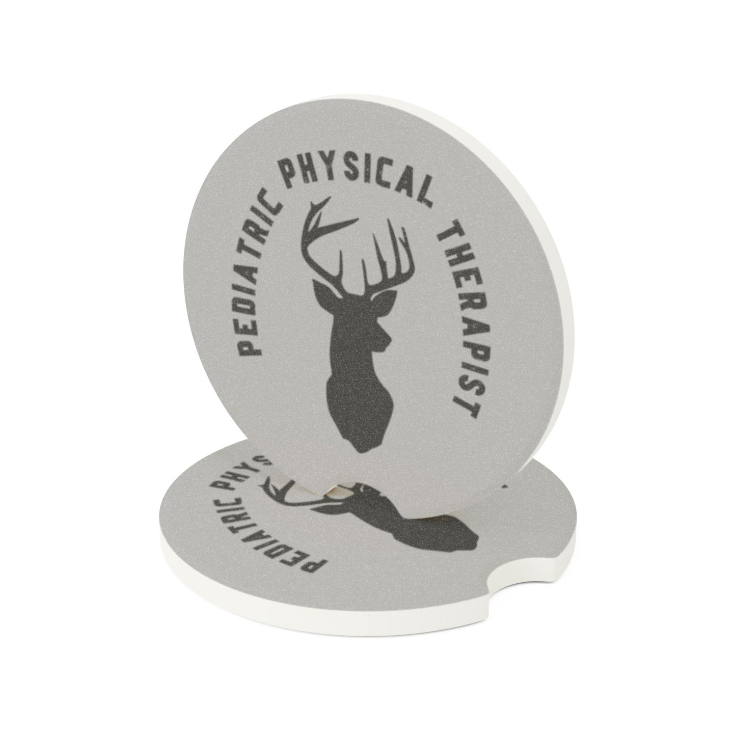 Soapstone Car Coaster with Pediatric Physical Therapist Design, Unique Gift for Car Lovers, Road Trip Essential