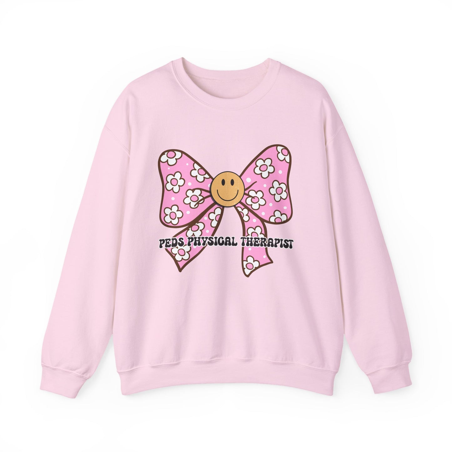 Happy Bow Pediatric Physical Therapist Sweatshirt