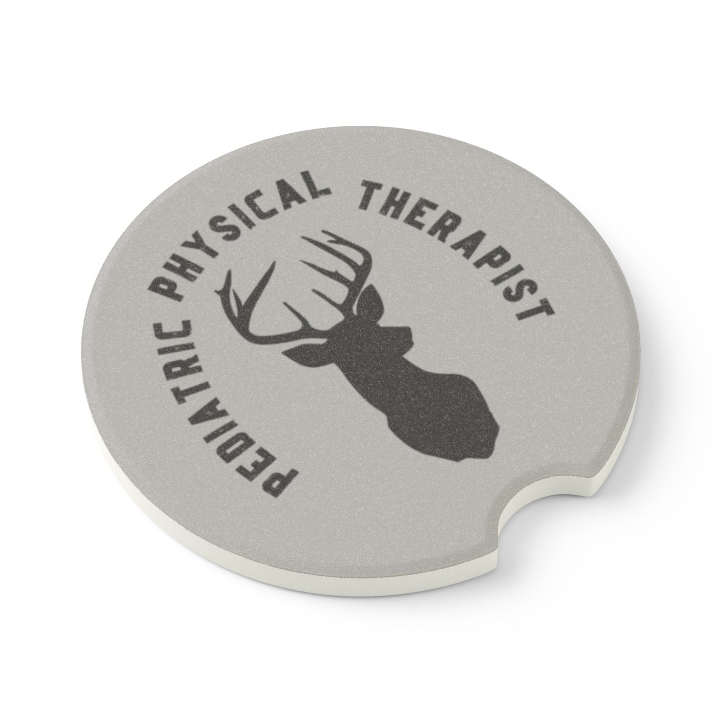 Soapstone Car Coaster with Pediatric Physical Therapist Design, Unique Gift for Car Lovers, Road Trip Essential
