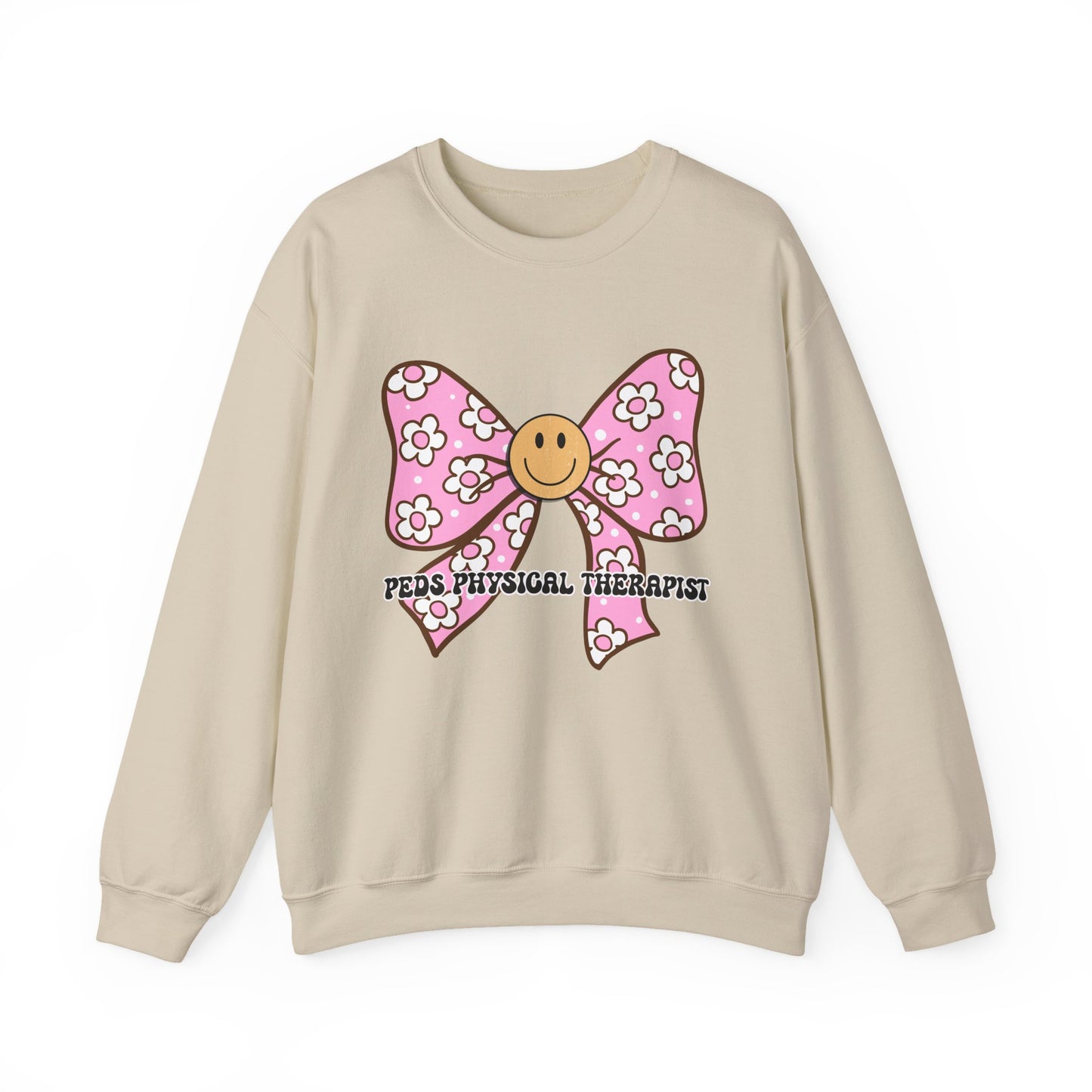 Happy Bow Pediatric Physical Therapist Sweatshirt