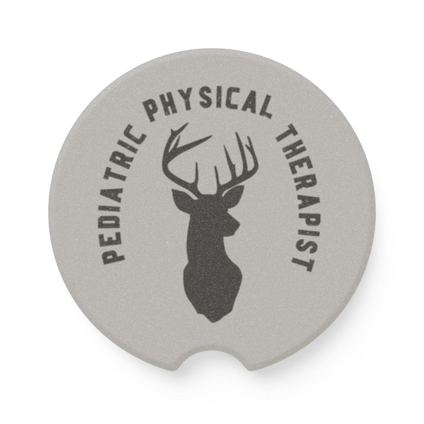 Soapstone Car Coaster with Pediatric Physical Therapist Design, Unique Gift for Car Lovers, Road Trip Essential