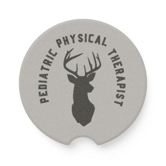 Soapstone Car Coaster with Pediatric Physical Therapist Design, Unique Gift for Car Lovers, Road Trip Essential